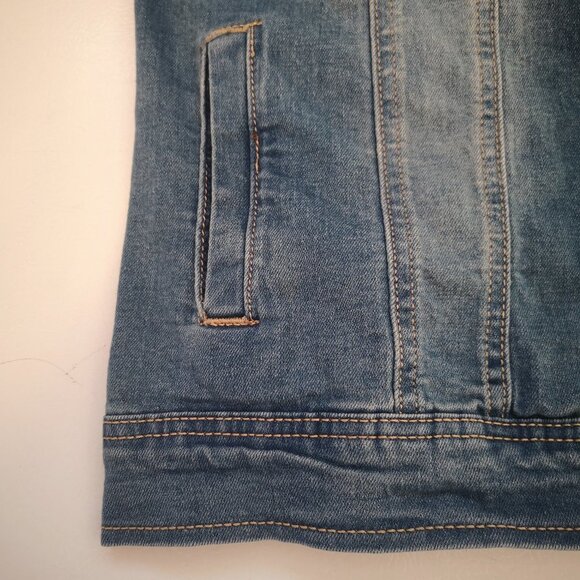 Noroze Men's Button Closure Size Medium Jean Jacket - Picture 7 of 13